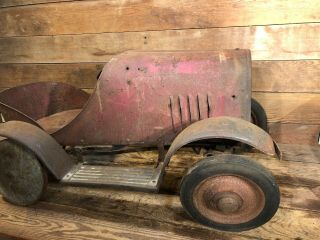 Antique Pedal Car Early Cadillac Model T A Pnue Air King Box Ford Chevy Orco Old