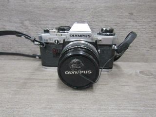 Vintage Olympus Om - 10 35mm Film Camera With F.  Zuiko Auto - S 1:1.  8 F=50mm Lens