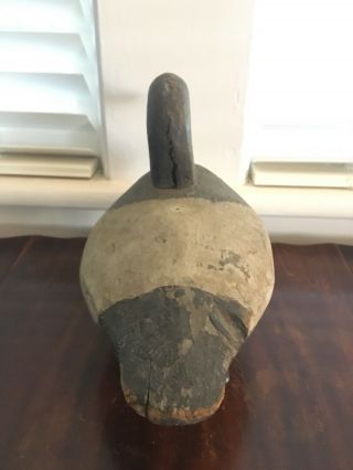 Vintage Antique Old Wooden Early Eastern Shore Maryland Holly Duck Decoy 3