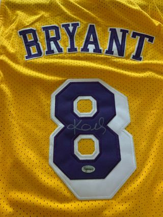 Kobe Bryant Autographed Signed Los Angeles Lakers Nba Jersey With