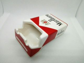 Marlboro Ceramic Ashtray - Cigarette Box Shape