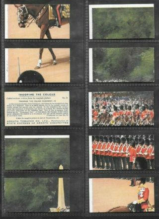 Ardath 1939 Intriguing (sectional) Full 48 Card Set  Trooping The Colour