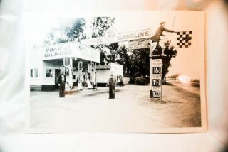 Vintage 1930s Large Photo Display Shady Grove Gilmore Gasoline Station