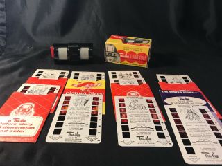 Vintage 1950s Tru - Vue 3 - Dimension Viewer & 9 Cards Easter Story,  Fairy Tales