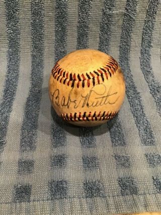 Babe Ruth Signed Autographed Baseball Estate Baseball Memorabilia