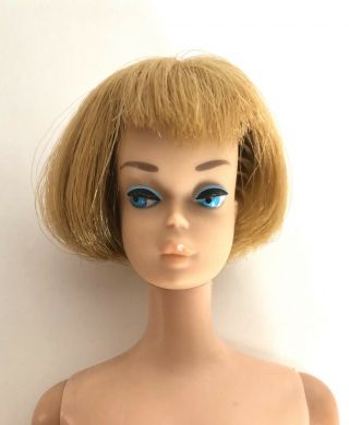 Vintage Mattel Barbie American Girl Doll Ash Blonde With 1962 Midge/barbie Body