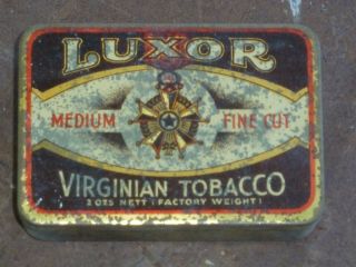 Luxor Tobacco Tin 2oz Perth Australian Medium Fine Cut Michelides Ltd Rare