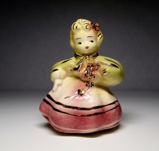 Vintage Hull Pottery Girl Figurine Planter/vase