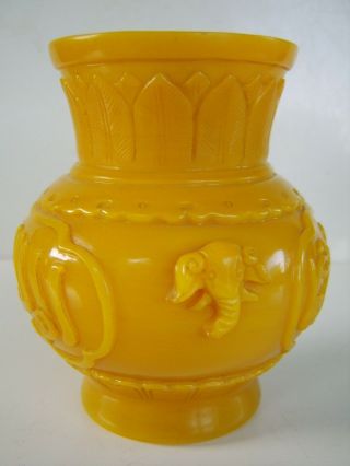 Very Rare Special Piece Antique Chinese Peking Glass Vase - Exceptional Stunning