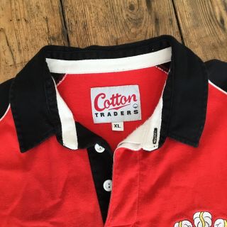 Vintage Early 1990s Wales Rugby Shirt XL Cotton Traders 90s 3