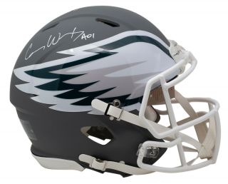 Carson Wentz Signed Eagles Full Size Speed Authentic Amp Helmet Fanatics