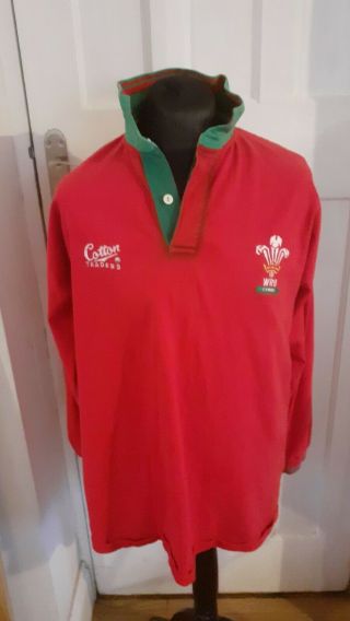 Vintage Wales 1990s Dragons Rugby Shirt Xl