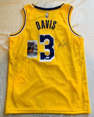 Anthony Davis Los Angeles Lakers Signed Nike Swingman Jersey Auto,  Jsa
