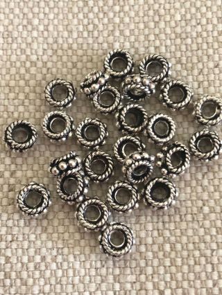 Vintage Bali Silver Spacer Beads