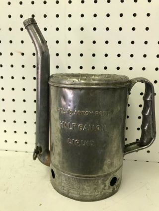 Vintage 1/2 Gallon Swingspout Oil Filler Can 44 Minn.  Made In Usa