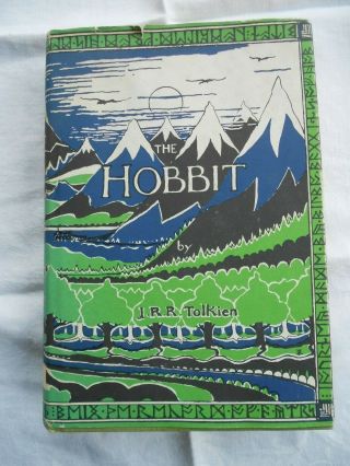 Vtg.  1966 The Hobbit Hardcover W.  Dust Jacket By Tolkien Lord Of The Rings
