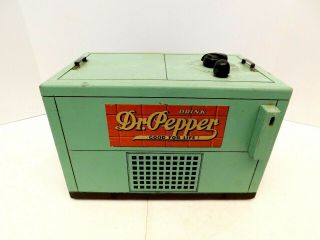 Vintage 40s Dr Pepper Cooler Old Antique Soda Machine Type Tube Radio