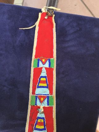 Antique Beaded Crow Beadwork Indian Native American Horse Piece