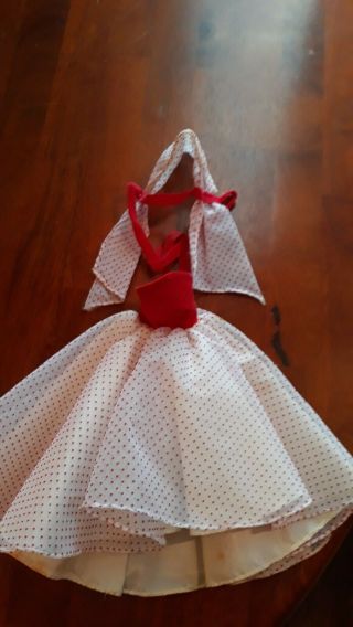 Vintage Barbie Dress And What Looks To Be A Head Piece Or Maybe Shawl Cute