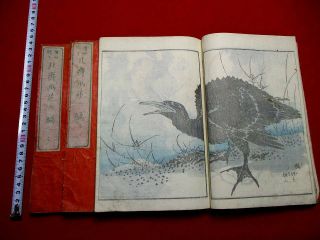 2 - 25 Hokusai Gaen Japanese Ukiyoe Woodblock Print 3 Book