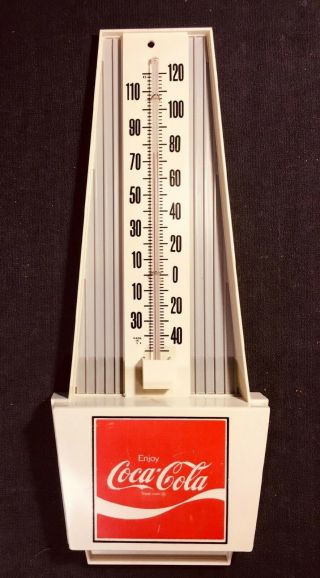 Vintage 1960s Coke,  Coca - Cola Wall Thermometer,  Very,