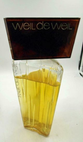 Weil De Weil Parfum Counter Display Factice Dummy Bottle Huge Vintage Rare