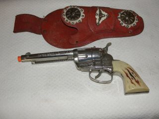 Vintage Mattel Fanner 50 Western Cowboy Cap Gun Pistol U.  S.  A W/holster 1960