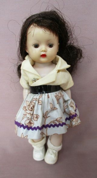 Vintage Unmarked Nancy Ann Muffie Walker Doll Played With