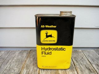 Vintage 1 Quart John Deere Hydrostatic Fluid Can Oil Can Nr
