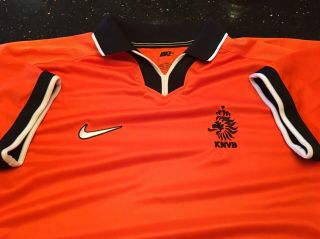Netherlands National Soccer Team Jersey - Mens Nike Xl Orange Dri - Fit Polo Style