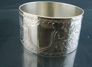 Victorian Silver Napkin Ring - London 1895 - Wm Hutton - 1oz - Unengraved
