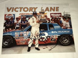 Richard Petty Autographed Daytona 1984 200th Victory Lane 8x10 Vintage Shot Pic