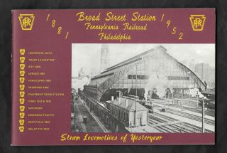 1976 Broad Street Station Pennsylvania Railroad Philadelphia 1881 - 1952 Illustr.