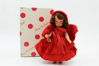 Nancy Ann Storybook Doll - Little Red Riding Hood 116 - Vintage Nasb W/ Box