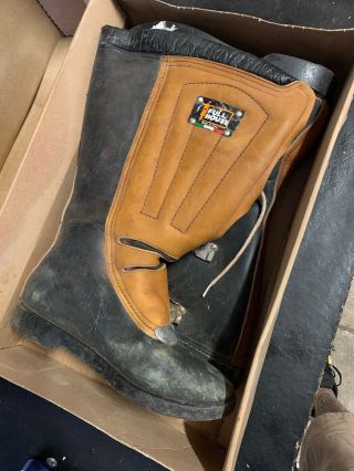 Full House Vintage Leather Racing Boots - Mens Size 10 Us - Motorcycle/motorbike