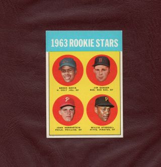 1963 Topps Willie Stargell Rookie Card 553 Outstanding Card No Creases Wow