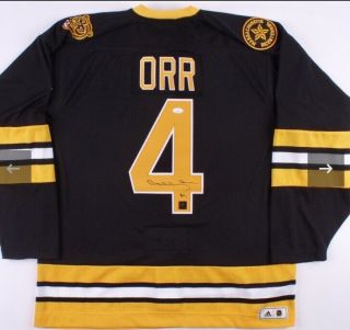 Bobby Orr Signed Authentic Adidas 1975 - 1976 Throwback Bruins On - Ice Game Jersey