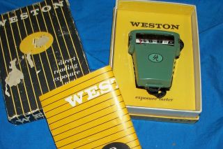 Vintage Weston Exposure Meter Direct Reading Model 854 Camera Light Photo Old