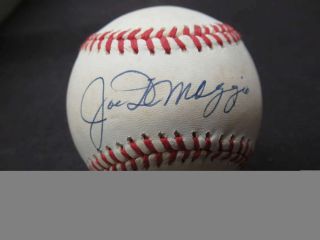 Joe Dimaggio Signed Auto Autograph Oalb Baseball Jsa Loa York Yankees Bb727