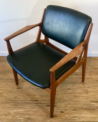 Vintage Mid Century Danish Teak “Ella” Arm Chair by Arne Vodder 2