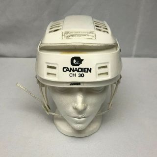Vintage Canadien Ch 30 Junior Hockey Helmet Adjustable Like Cooper Sk 100 Jr