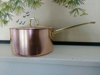 Vintage Revere Ware 1801 Copper 3 Qt Sauce Pan