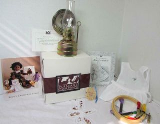 American Girl Pleasant Company Needlework Kit & Lamp Addy Doll Christmas Story