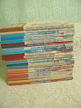 Biblearn Series Vintage 1976 - 1979 Bible Books - Children Almost Complete Set Of 24