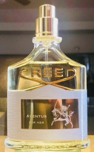 Creed Aventus For Her 2.  5oz W/ Vintage 2015 Aventus For Him Sample.  Read Ad