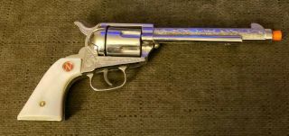 Rare Vintage Nichols Stallion 45 Mark Ii Toy Gun W/ Mother Of Pearl Grips
