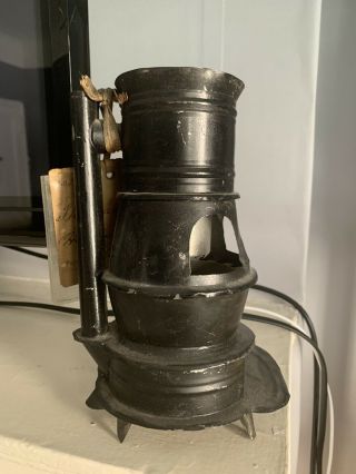 Rare 19thc Antique Patent Model Heating Stove 1876 Patent W/ Tag