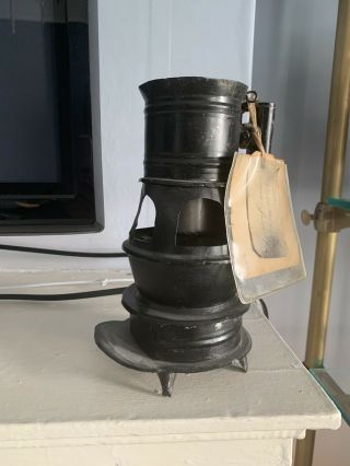 RARE 19thC Antique Patent Model Heating Stove 1876 Patent w/ Tag 2