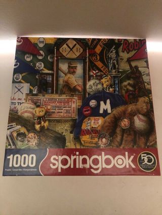 Springbok Vintage Baseball 1000 Piece Jigsaw Puzzle