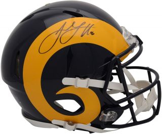 Jared Goff Los Angeles Rams Signed Throwback 1989 - 99 Speed Authentic Helmet